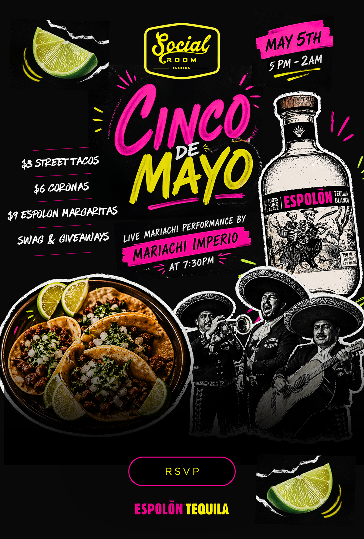 Social Room Cinco de Mayo 2026 Event 5pm-2am